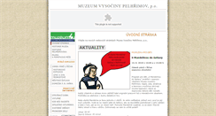 Desktop Screenshot of muzeumpe.cz